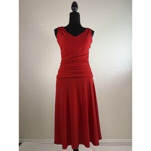 Moda International Women Red Cocktail Dress S‎